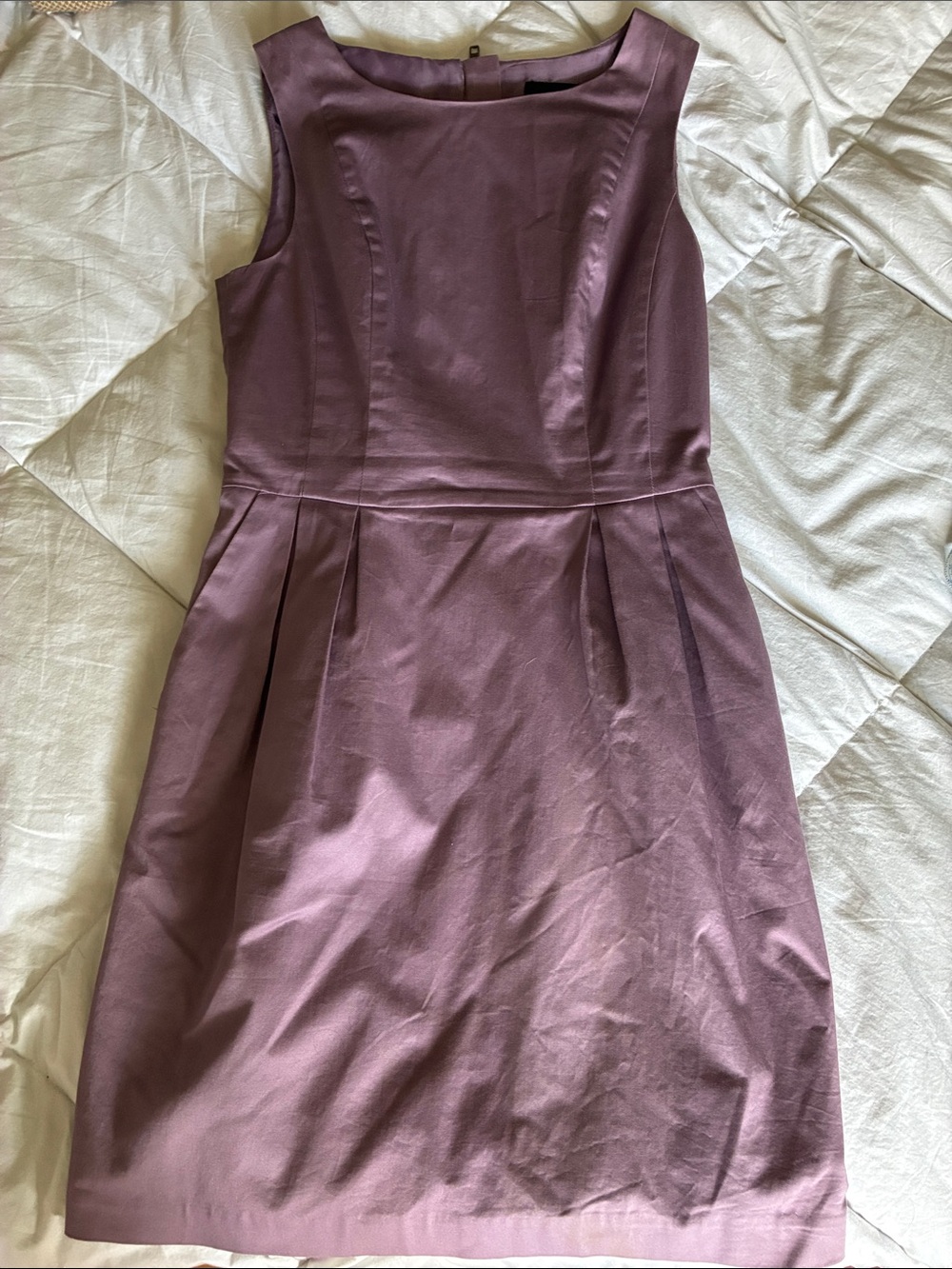 H&M Dusty Mauve Sleeveless Sheath Dress
